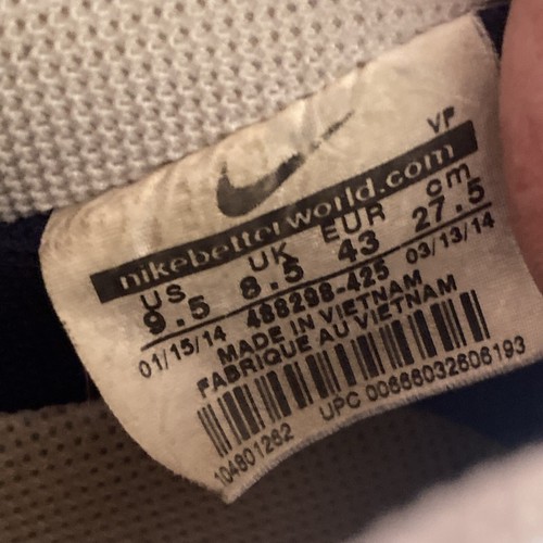 Nike Air Force 1 488298-425 Independence Day 2014 Shoes Size 9.5 Pre-owned - Picture 8 of 9