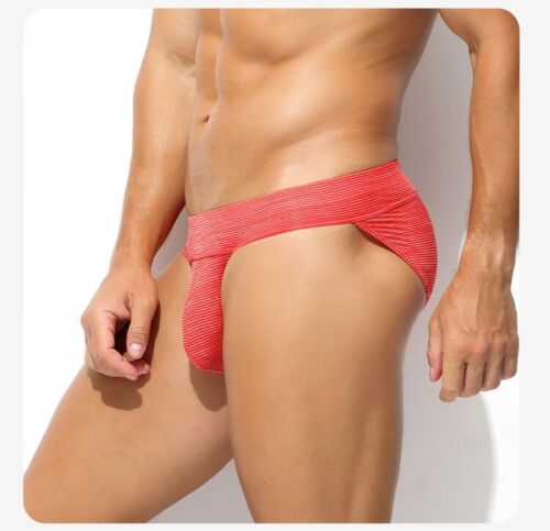 Slip uomo sexy vita bassa slip elasticizzato taglio alto marsupio fianchi mutandine intimo - Foto 7 di 15