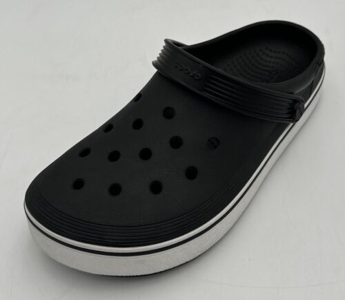 Crocs Off Court Men's Slip On Clogs Shoes Men 6 Women 8 Black Casual Shoes - Picture 9 of 12