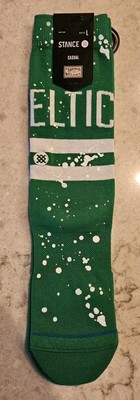 STANCE SOCKS MENS - HARDWOOD CLASSIC - CELTICS, NBA NEW SIZE LARGE Boston