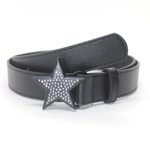 Belt 2000s Korean Fashion Grunge Buckle Women Jeans Y2k Rhinestone Kawaii Star - Picture 5 of 7