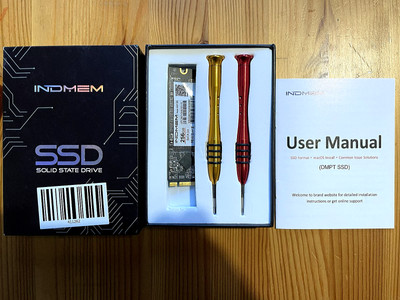 INDMEM 256GB Internes SSD Laufwerk für MACBOOK AIR Mitte 2012, A1465, A1466 - DMPT(B)