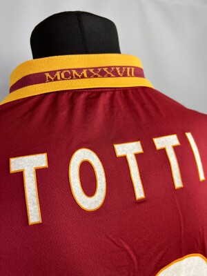 Maillot AS Roma Totti 2013-2014 - Taille XXL, Domicile, Vintage, Occasion (déjà Porté)