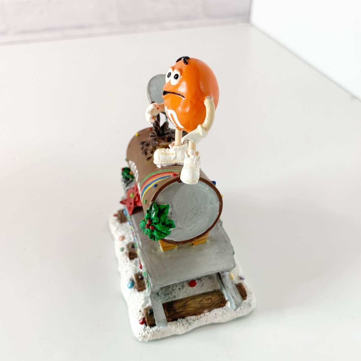 Danbury Mint M&M Train Car Holiday Express Orange Cannon