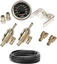 Airmaxxx Manual Air Ride 3 Position Toggle Switch Valve 14 Hose 2 Needle Gauge Airmaxxx Manual Air Ride 3 Position Toggle Switch Valve 14 Hose 2 Needle Gauge