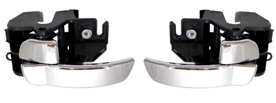 LOT DE 2x POIGNEE DE PORTE pour NISSAN PATHFINDER R51 (2004- ) INTERIEUR CHROME - Photo 1/2