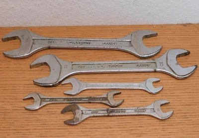 LOT 5 FACOM 44 32 30 17 16 15 14 13 CLE à fourche PLATE OUTILS vanachrome - Photo 1/4