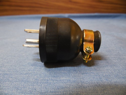 NEMA 20A 125V Straight Blade Male Replacement Plug Connector Rubber USA SHIP - Picture 10 of 11