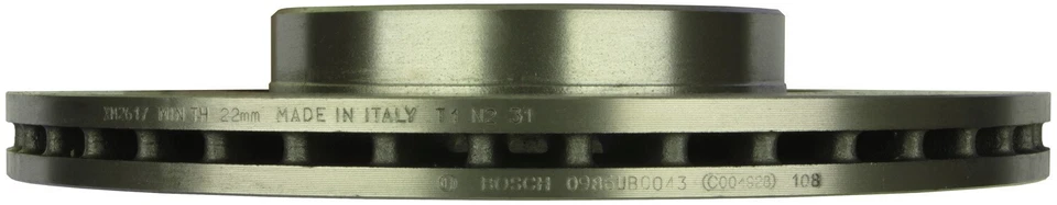 Rotor de freno de disco delantero QuietCast 2007 2008 para Volkswagen GTI Bosch 2006-2014 Foto 4 de 4