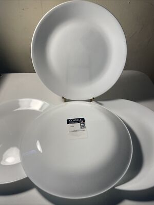 Set Of Corelle Winter Frost White Dinner Plates 10 1/4