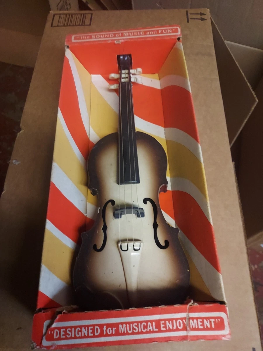 Carnival Toy Violin with original box no bow with box antique