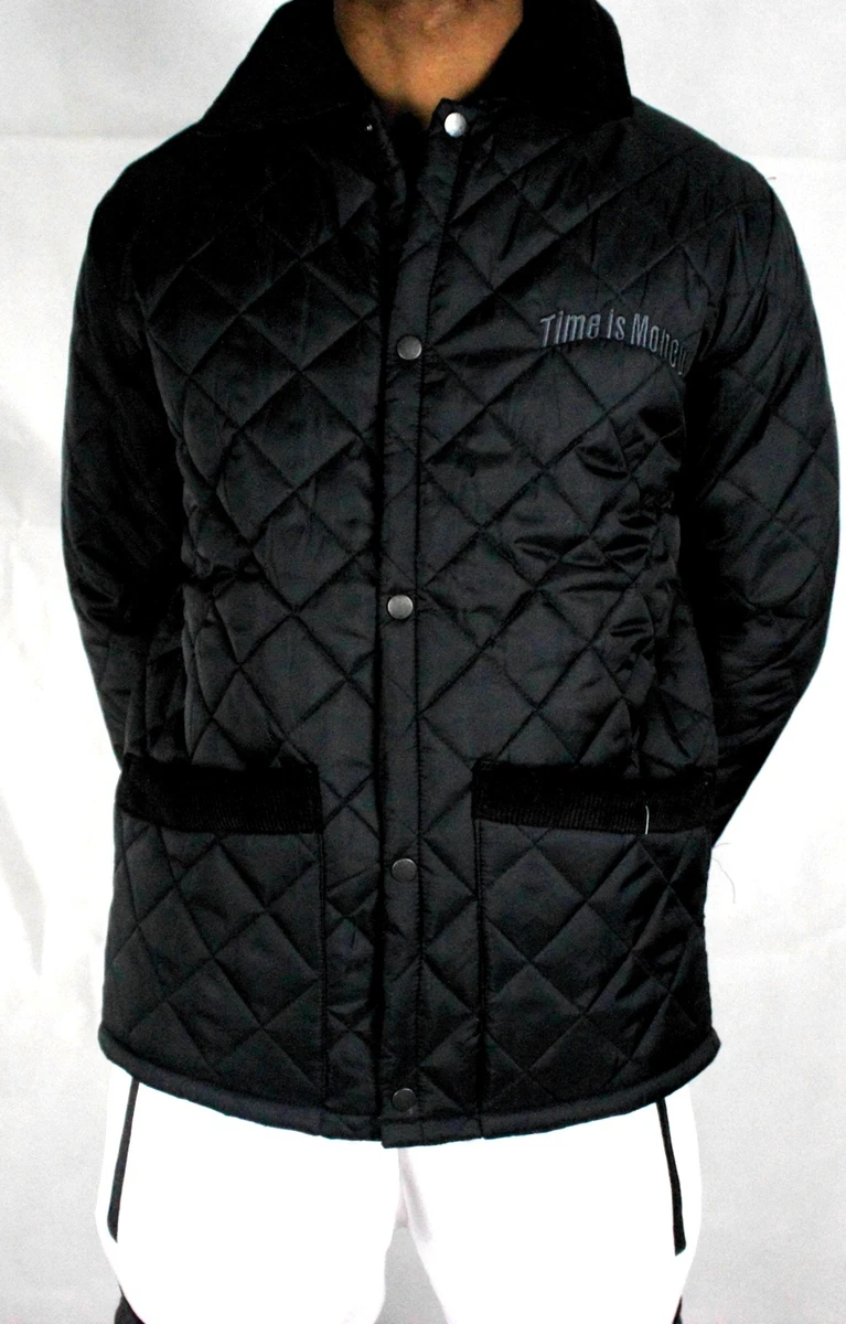 Time is Money mens jacket, urban, street, designer padded hunter coat size  small | eBay
