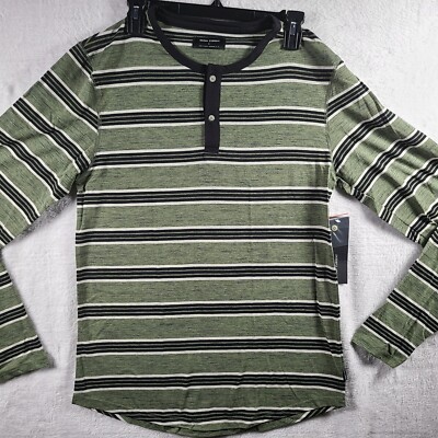 Ocean Current Mens Long Sleeve Knit Stripped Shirt Size Large