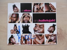 Dr. Alban autograph signed CD cover "Sing Hallelujah!"