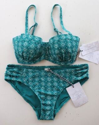FAT FACE CARLY DAISY DIAMOND VOLLER BUST TOP GERAFFT BIKINI BADEANZUG DAMEN UK6