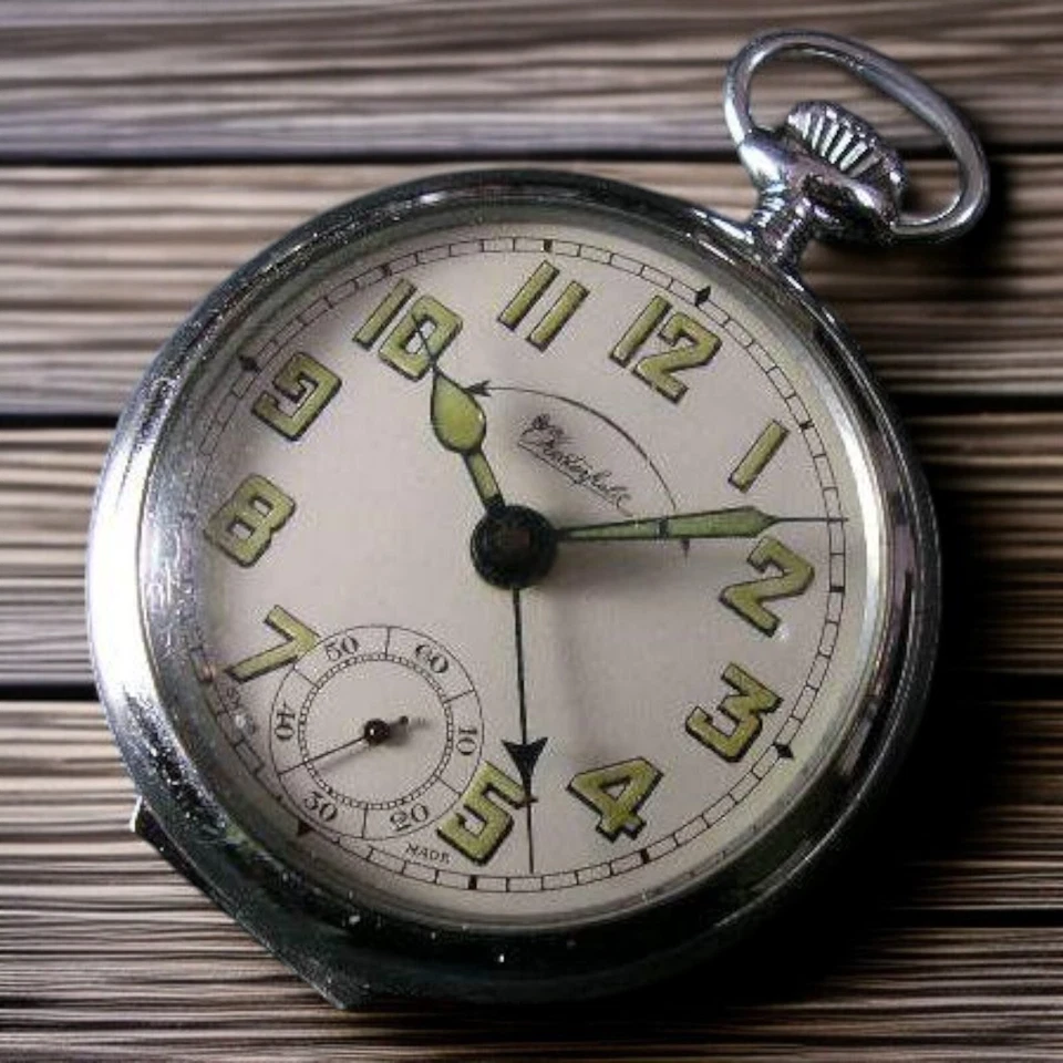 Reloj Bolsillo Chesterfield Vintage Cuerda Manual Alarma Raro Coleccionable Japón Foto 2 de 4