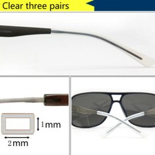 3 Pair of Flat Anti-Slip Silicone Ear Tubes Temple Eyeglass Replacement Tool DIY