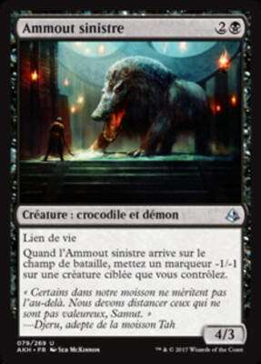MTG Tradingcard Amonkhet 2017 Baleful Ammit 79/269 FRENCH