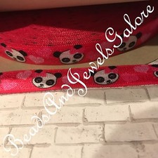 Panda foe inspired panda elastic panda hair ties panda favors - 5/8