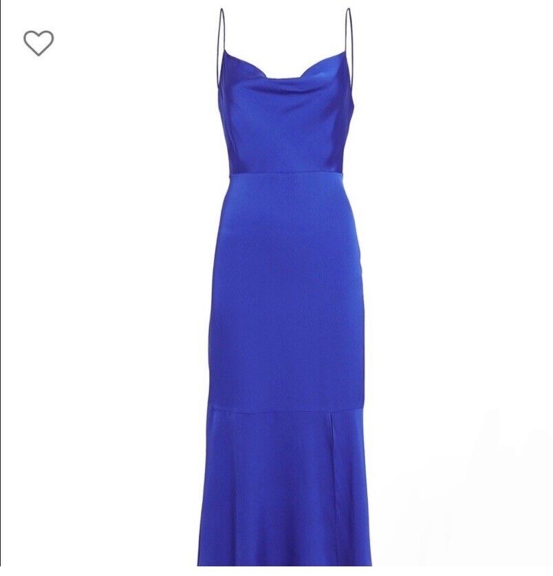 INTERMIX Rachael Silk Slip Dress Blue Size 8