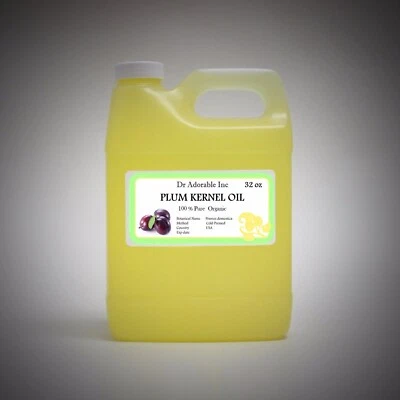 DR. ADORABLE PLUM KERNEL SEED CARRIER OIL BY DR.ADORABLE 100% PURE ORGANIC 2ozUP TO 7 LB
