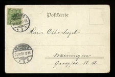 Postal History Germany #47 Post Card Gross Aus 1899 Bernberg to Meiningen 