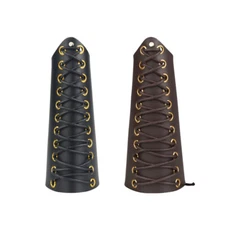 Cow Leather Archery Arm Guard Forearm Protector Bracer Bow Hunting Shooting