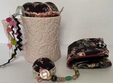 Pin Cushions Needle Book Sewing Ring Notions Kate Williams Global Pink Mug