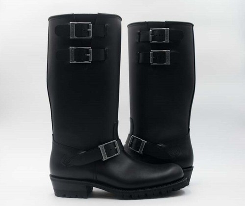Embossy 16 inch Engineer boot with 2 top straps - 第 1/7 張圖片