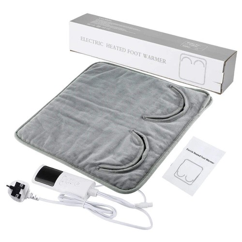 Electric Foot Warmer Heating Pad – Soft Washable Plush Mat for Home, Office, Bed - 第 7/11 張圖片