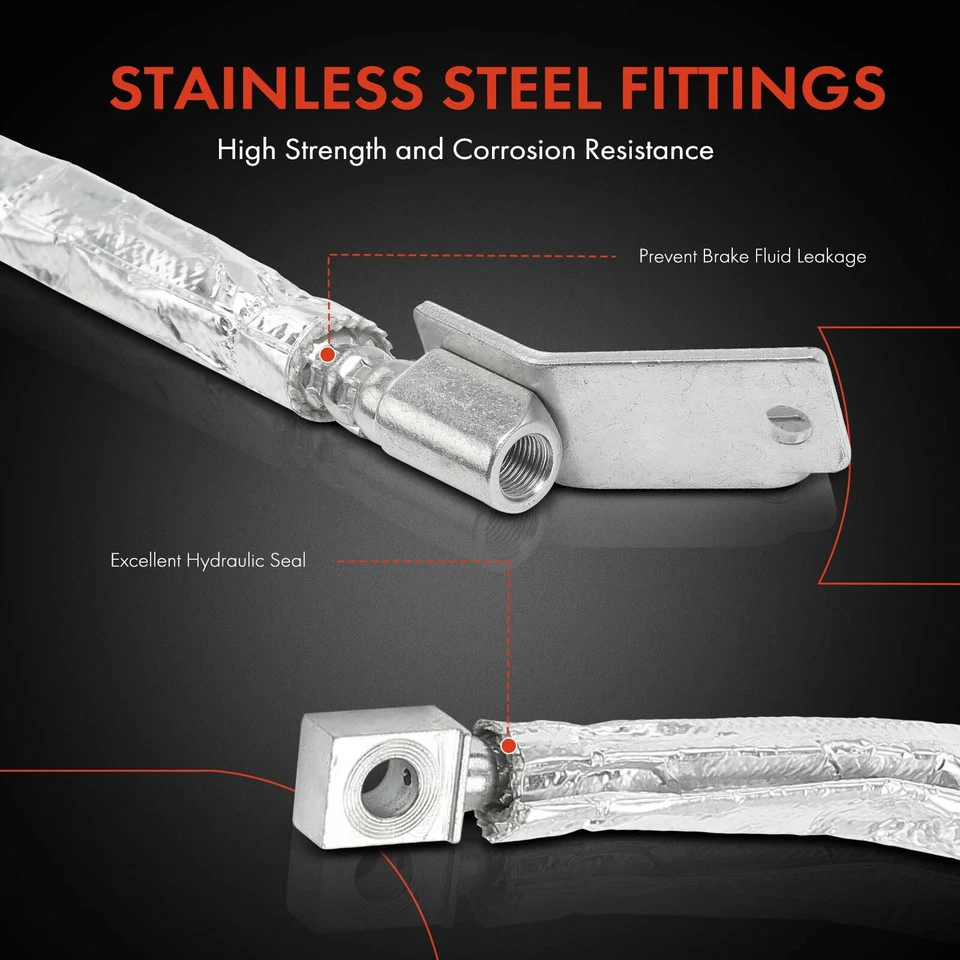 Manguera hidráulica de freno pasajero delantero para Plymouth Prowler 1997 99-01 Chrysler Foto 4 de 4