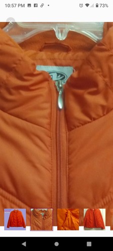 Athletic Works Women's Orange XL Puffer Jacket - Picture 2 of 6