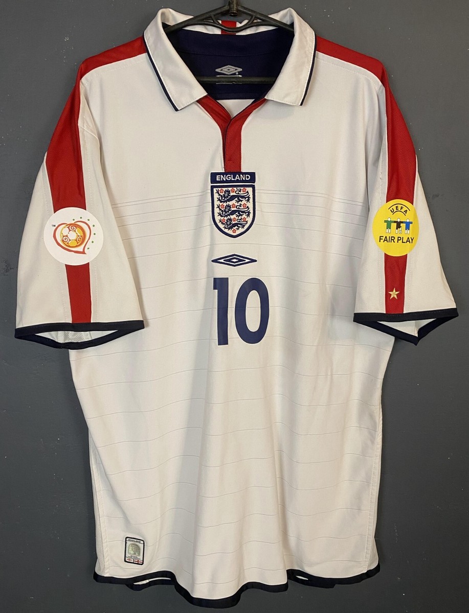 MENS ENGLAND NATIONAL 2004/2005 MICHAEL OWEN SOCCER FOOTBALL SHIRT