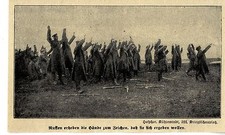 1914 * Russen erheben die Haende zum Zeichen dass sie sich ergeben wollen *  WW1