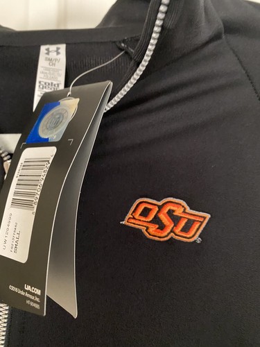 NEW UNDER ARMOUR Zip JACKET-SMALL-OKLAHOMA STATE OSU COWBOYS -NWT - Foto 3 di 5