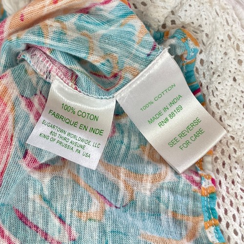 Lilly Pulitzer Alia Peel Eat Flamingo Size Small Fringe Blue Pink Shift Dress - Picture 8 of 8