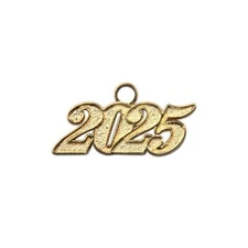 Endea Graduation Gold Tassel Date Charm Year 2025