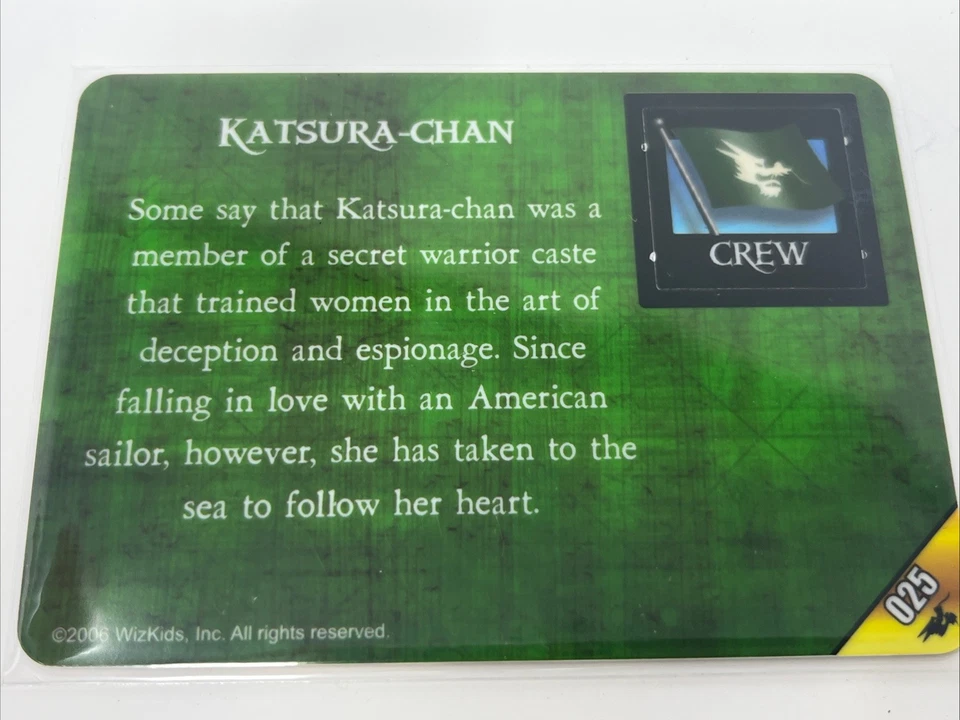 Piratas CSG Katsura-Chan SCS-025 sin perforar mares del sur de China tripulación rara Foto 2 de 4