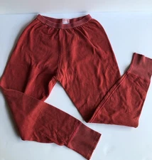 Vintage 50s-60s DUOFOLD Red Wool Blend 2-Layer Long John Bottoms Women's 16