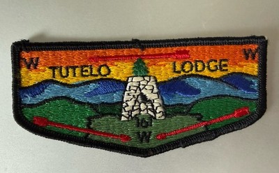 BSA OA Tutelo Lodge 161 S1 First Flap Blk Border Blue Ridge Mountains Council VA