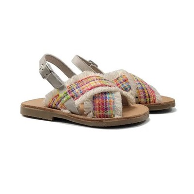Manuela De Juan ANYA Neon Tweed Sandal