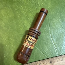 Early Label World Champion VINTAGE FAULKS GOOSE DUCK CALL H-100 HONKER CALL