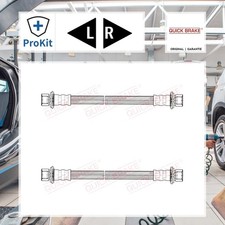2x ORIGINAL® Quick Brake Bremsschlauch Hinten, Links, Rechts für Toyota AYGO