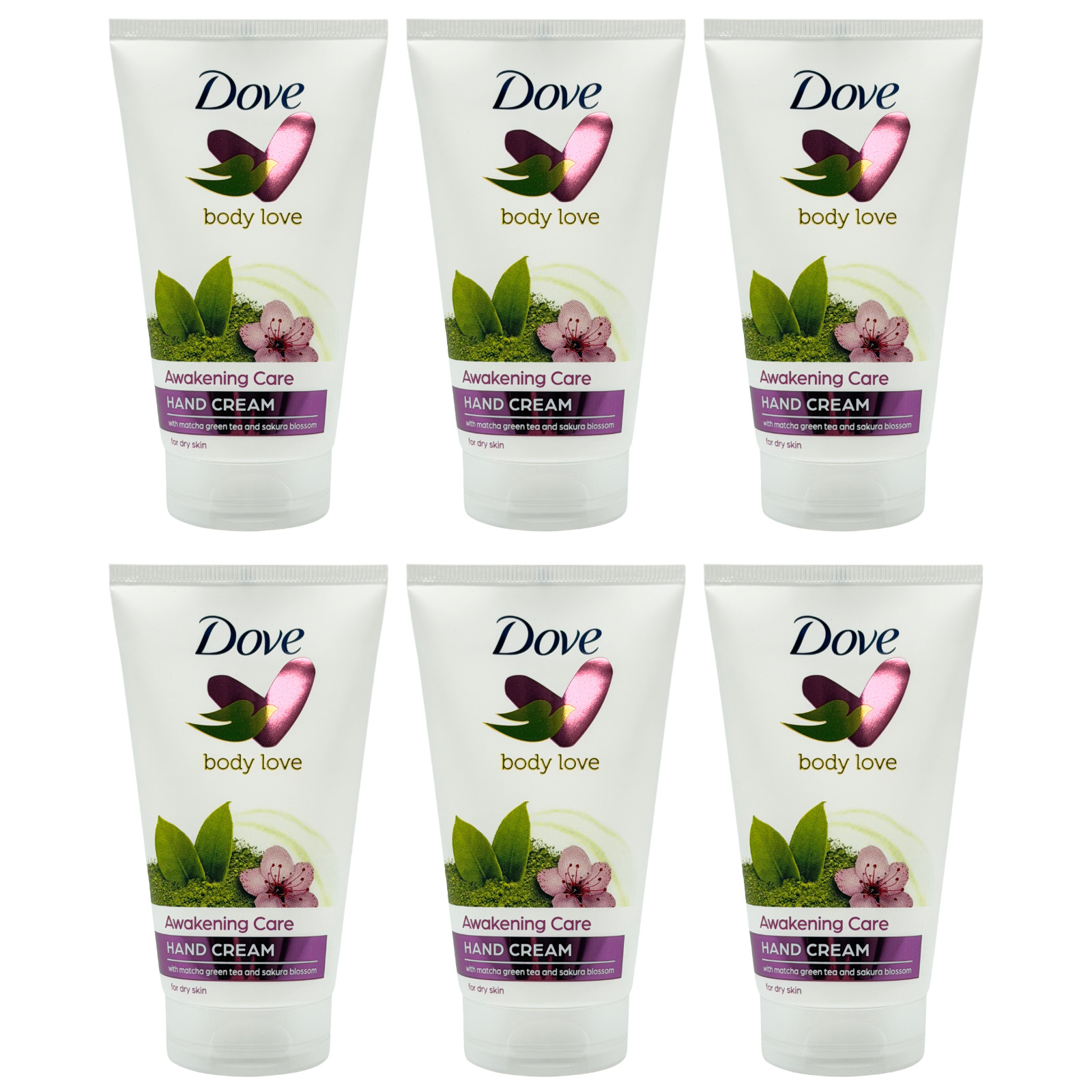 Dove Body Love Awakening Care Hand Cream 75ml - 6 Pack