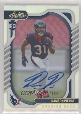 2022 Absolute Rookies Spectrum Signatures /100 Dameon Pierce Rookie Auto RC 0a17