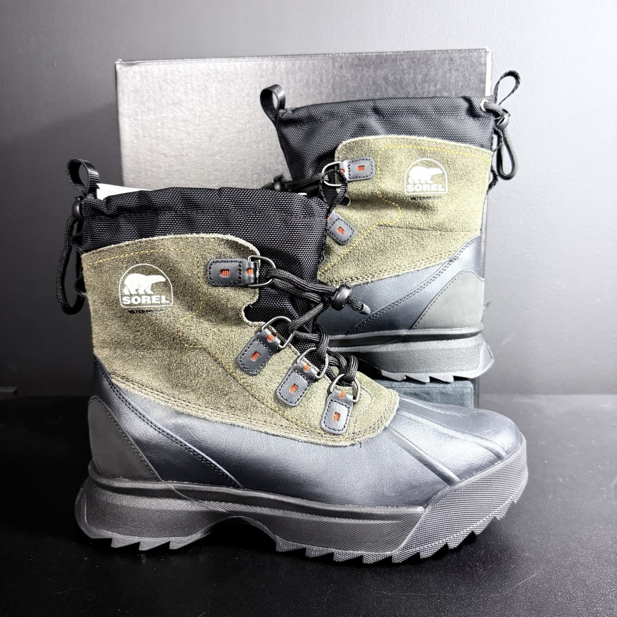 Sorel Scout 87 XT WP Men\'s Nubuck Waterproof Hiking Boot Black / Quarry Size 11 Sorel Scout 87 XT Winter Boots - Men main image 3