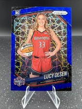 2025 WNBA Prizm  Lucy Olsen Blue Velocity Variation #145 Washington Mystics RC