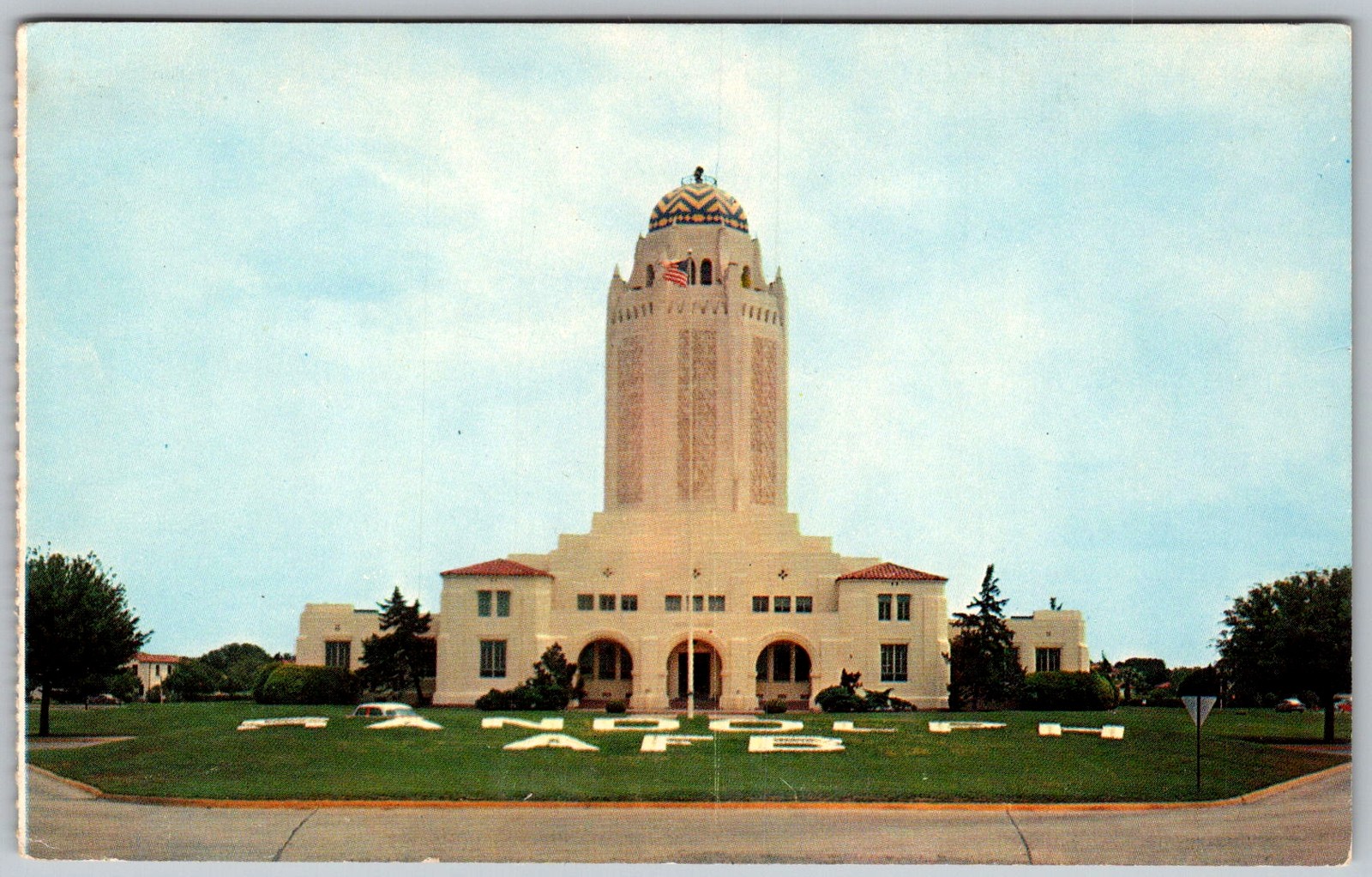 Vtg Postcard Randolph Afb Administration San Antonio, Texas 1950s