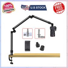 Overhead Camera Mount Desk Stand, Bearing 18lb, Base Top 360 Adjustable