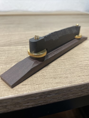 #ad #ad Arch Top guitar bridge Ebony Very Good Quality $25.00